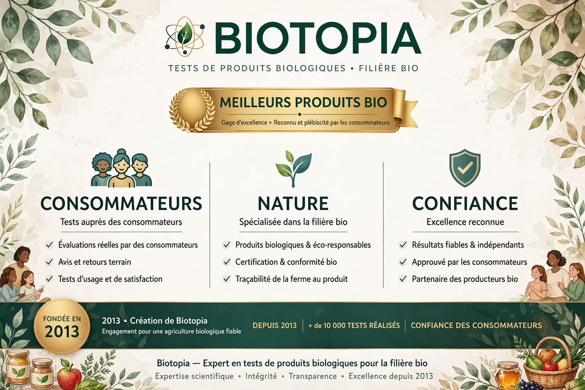 Consommateurs en magasin bio spécialisé